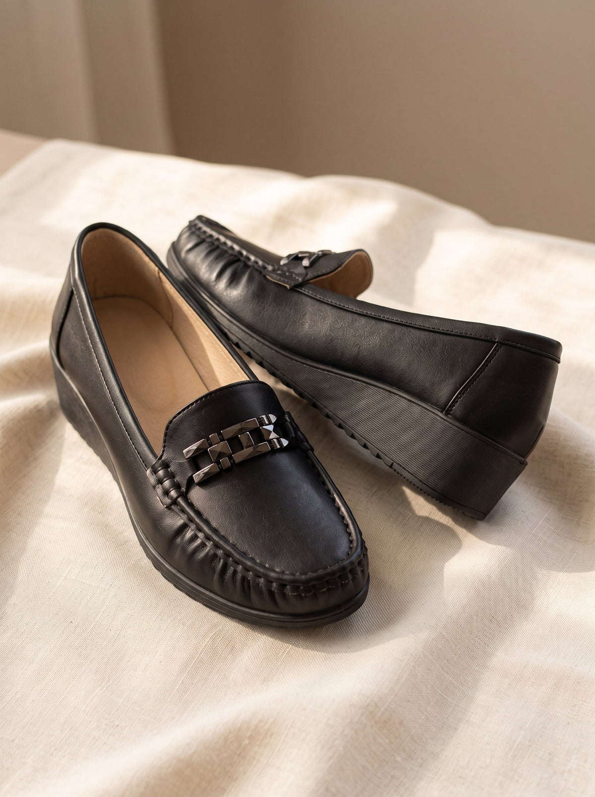 Rita | Mocasines cómodos de tacón bajo