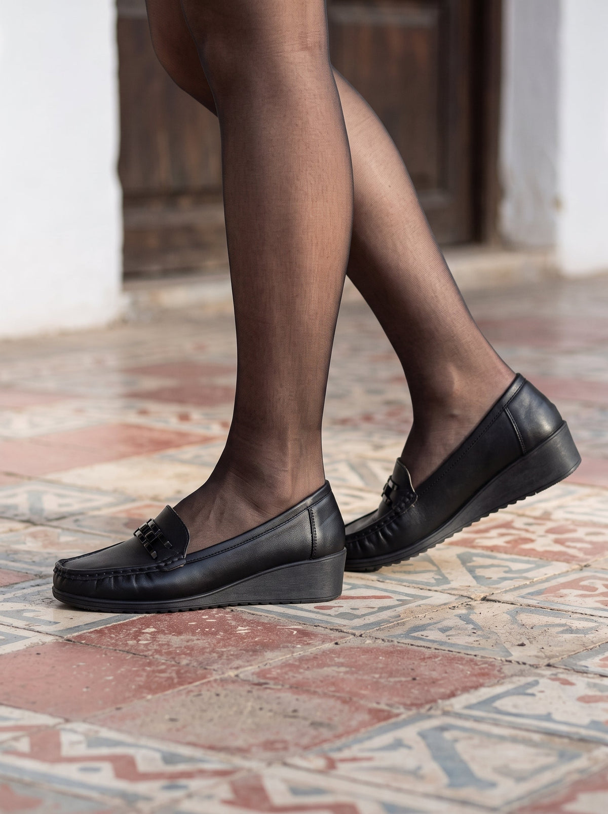 Rita | Mocasines cómodos de tacón bajo